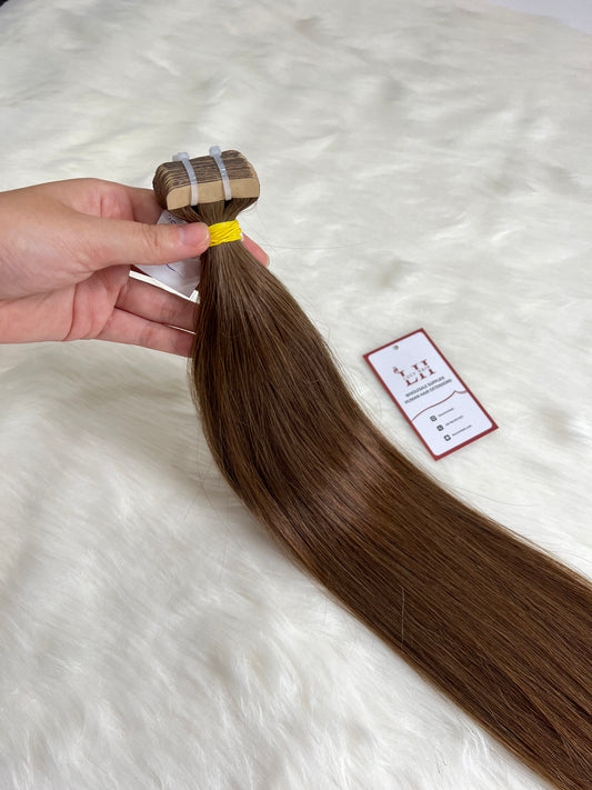 Tape In Hair Extensions Human Hair Vietnam #3 Color Hot Selling