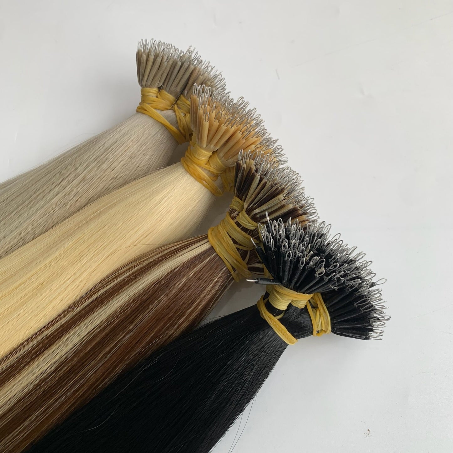 Nano Ring Hair Extensions Piano Color 100% Raw Vietnamese Hair Super Grade