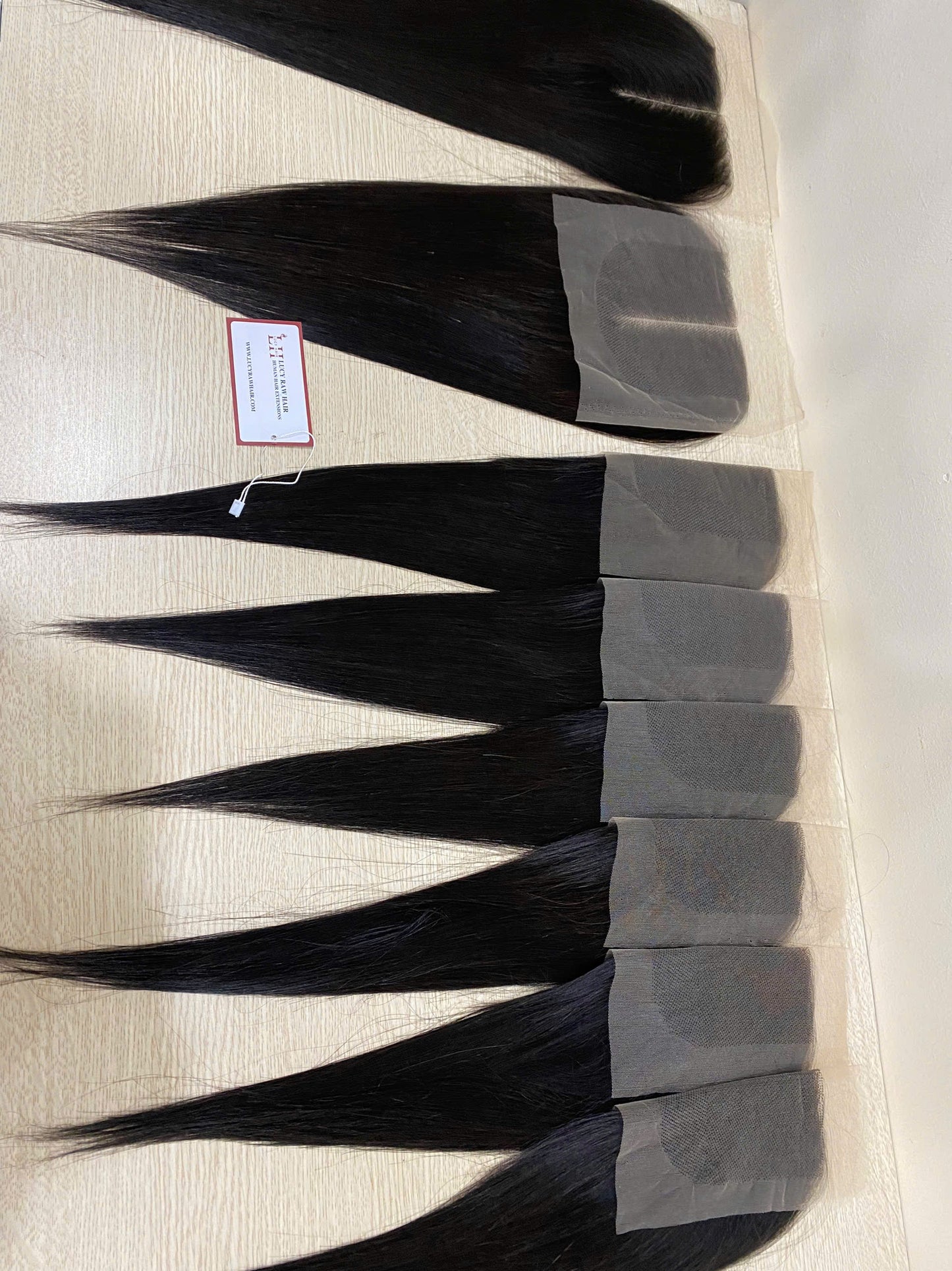 6X6 HD Lace Closure #1B Color Natural Straight Human Hair 100% Vietnamese Raw Hair