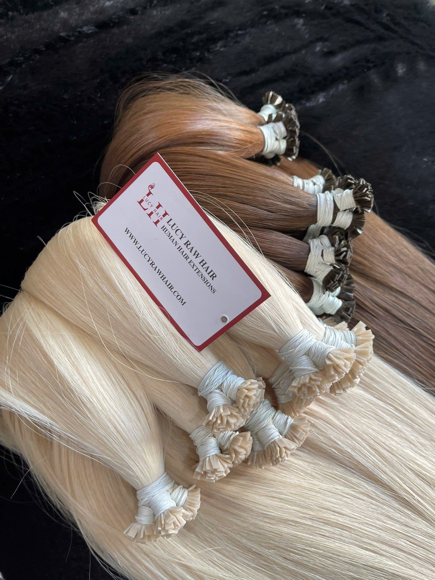 Flat-Tip Extensions Super Grade Raw Hair Vietnam Highest Quality
