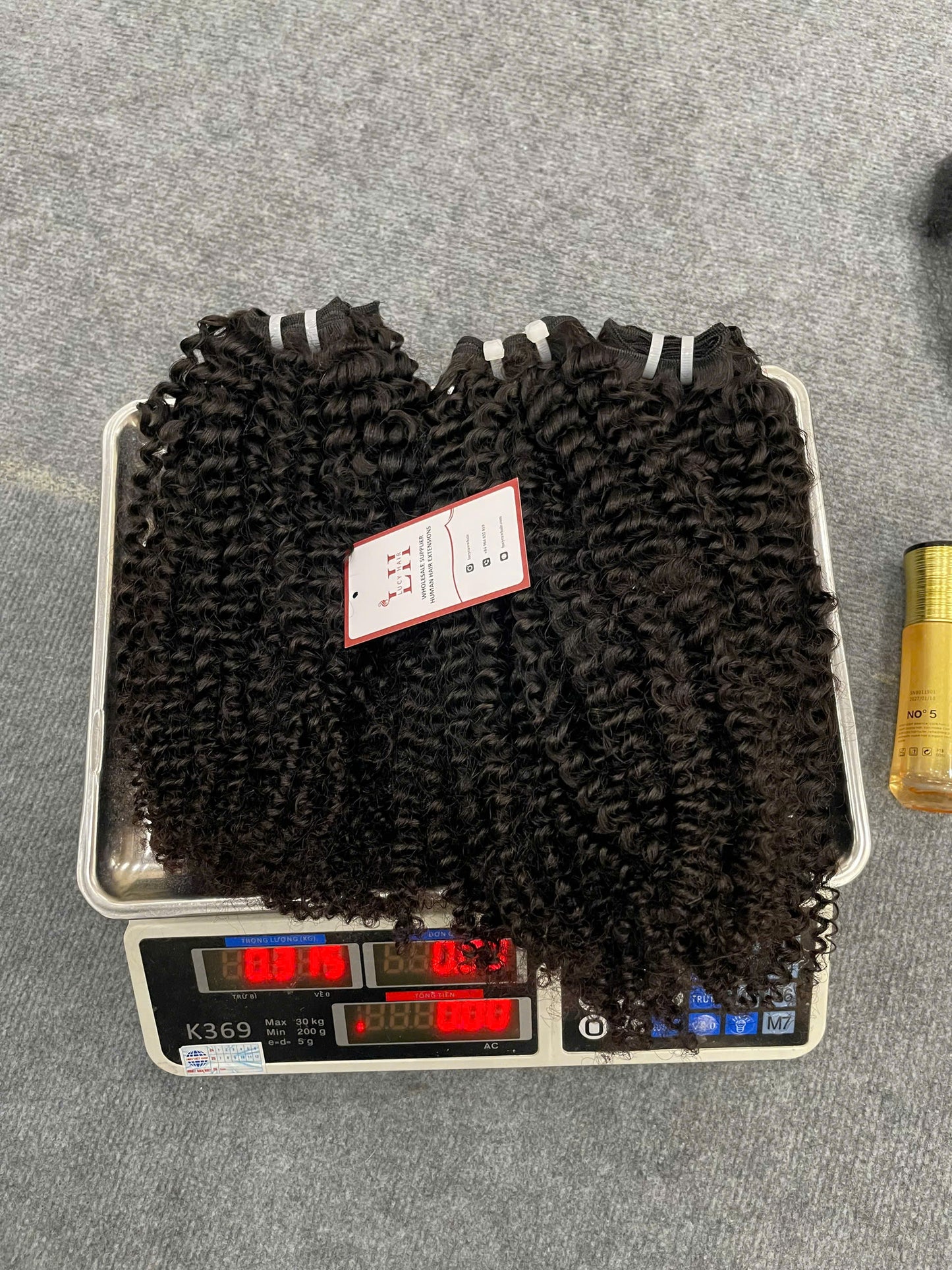 Curly Hair Bundles Premium Quality Raw Hair Vietnam