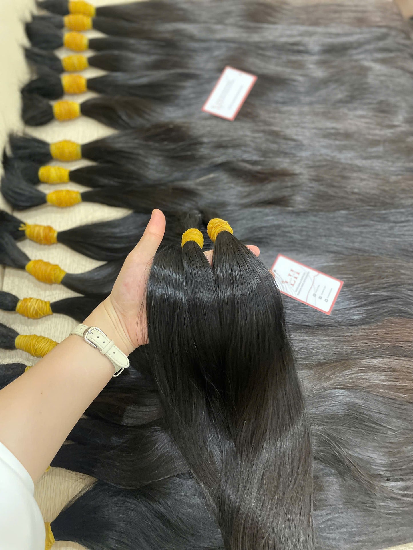 Premium Single Donor Hair Natural Color Double Standard Virgin Human Hair Vietnam