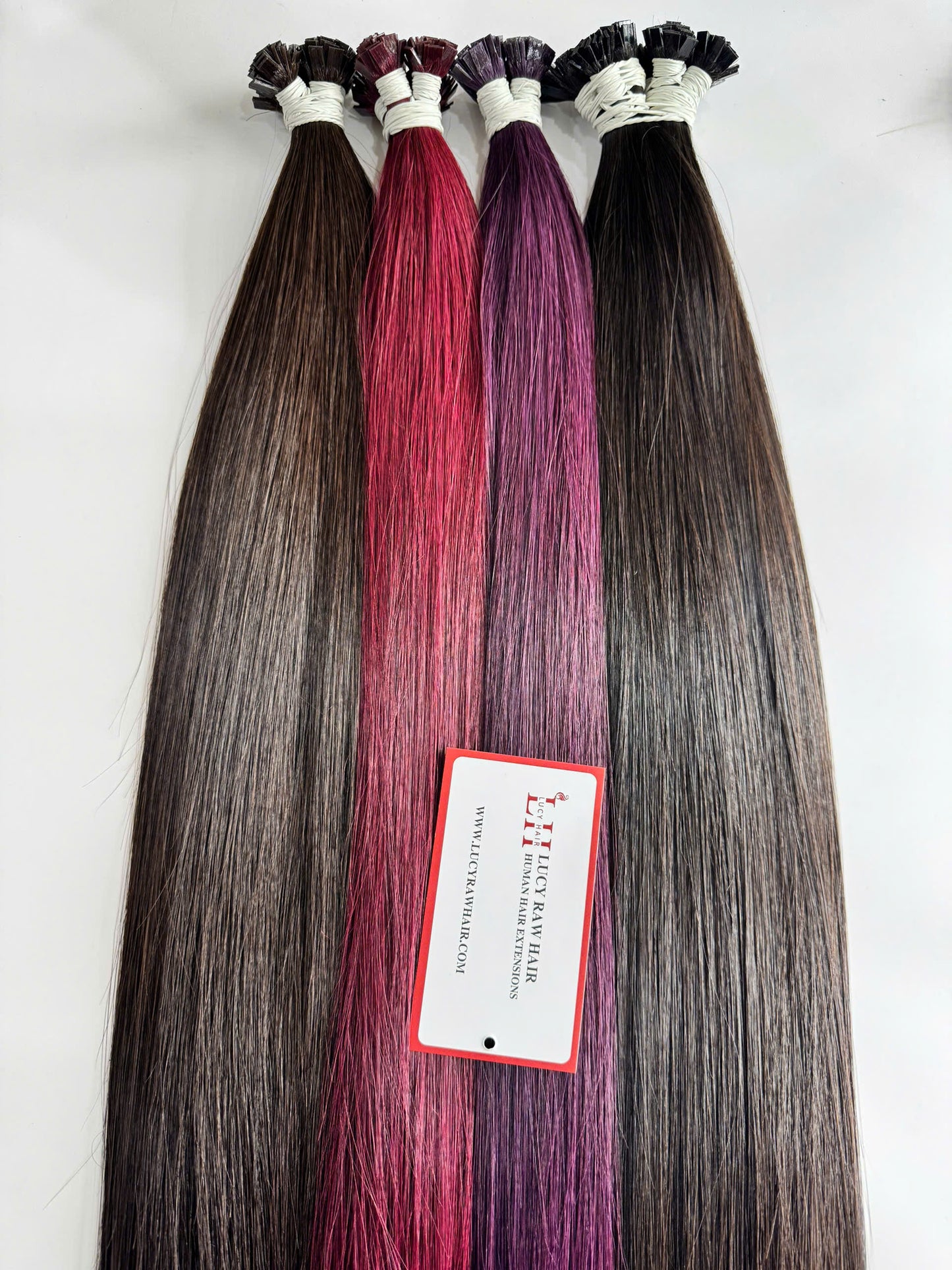 Flat Tips Keratin Hair Extensions Natural Straight Hair Virgin Hair Top Grade