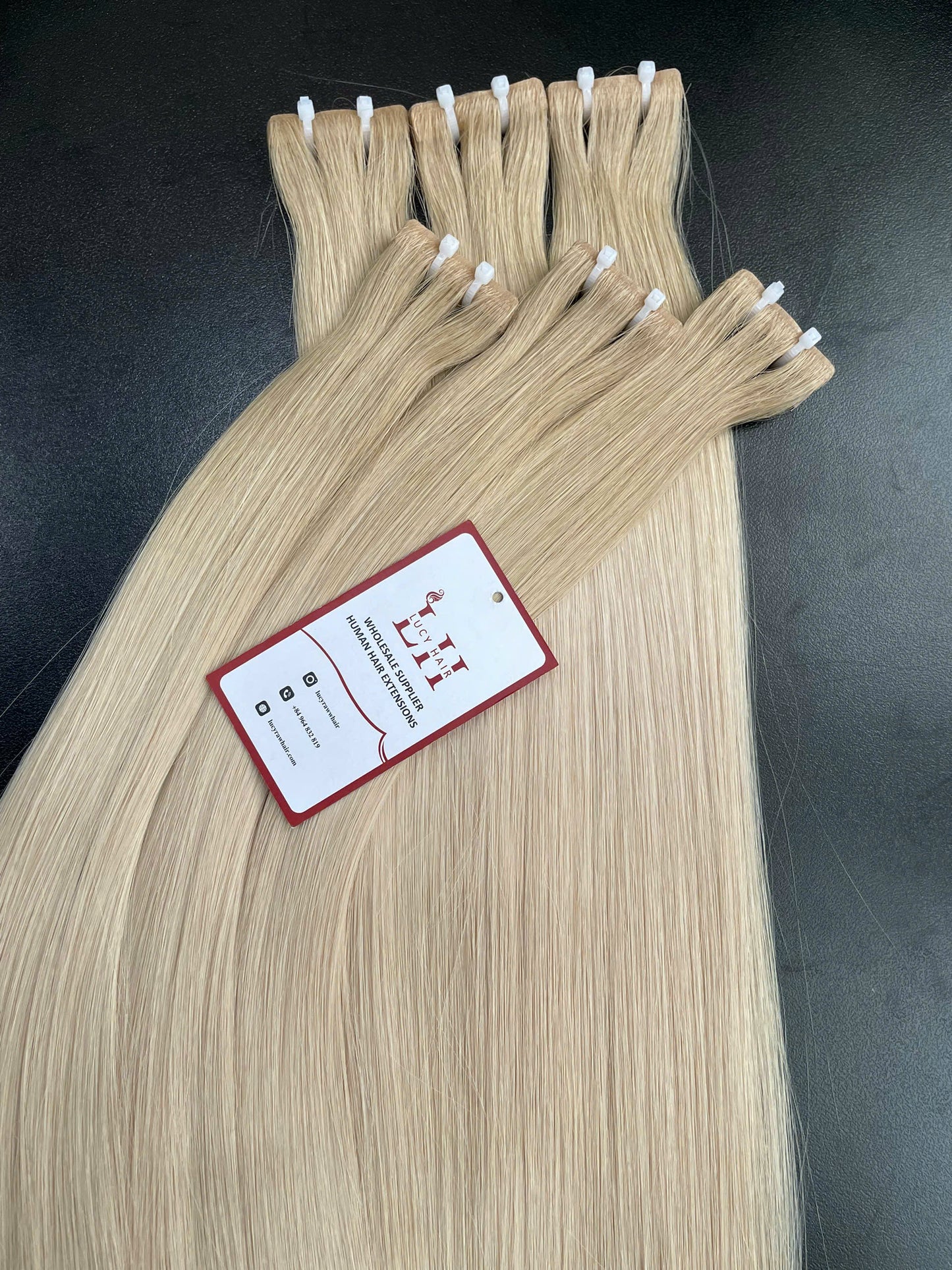 Invisible Tape-In Hair Extensions #BB Color 20 Inches 50 Cm Super Premium Vietnamese Virgin Human Hair Luxury Quality