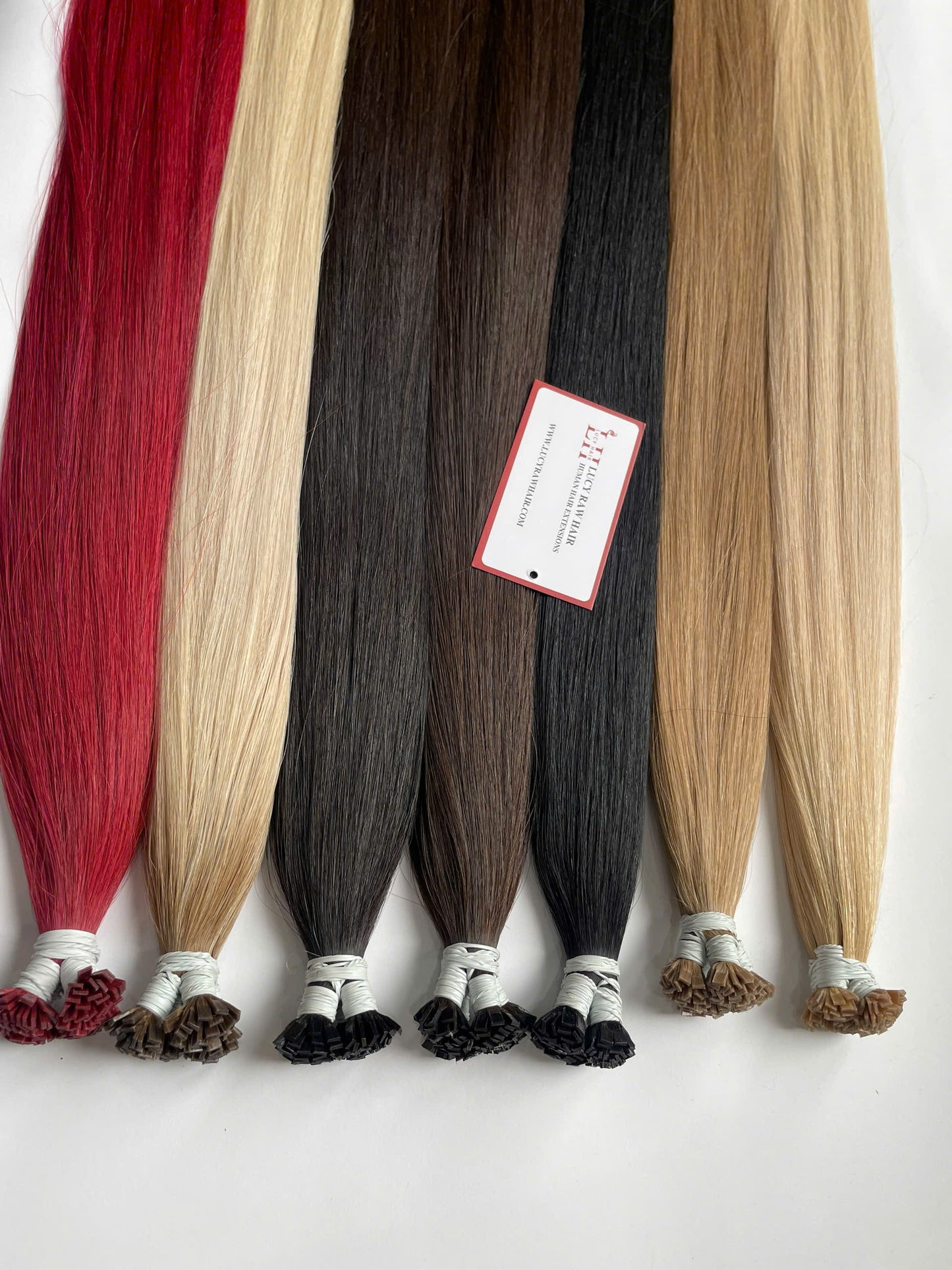 Keratin Flat Tips Straight Human Hair Extensions 100% Unprocessed Vietnamese Raw Hair