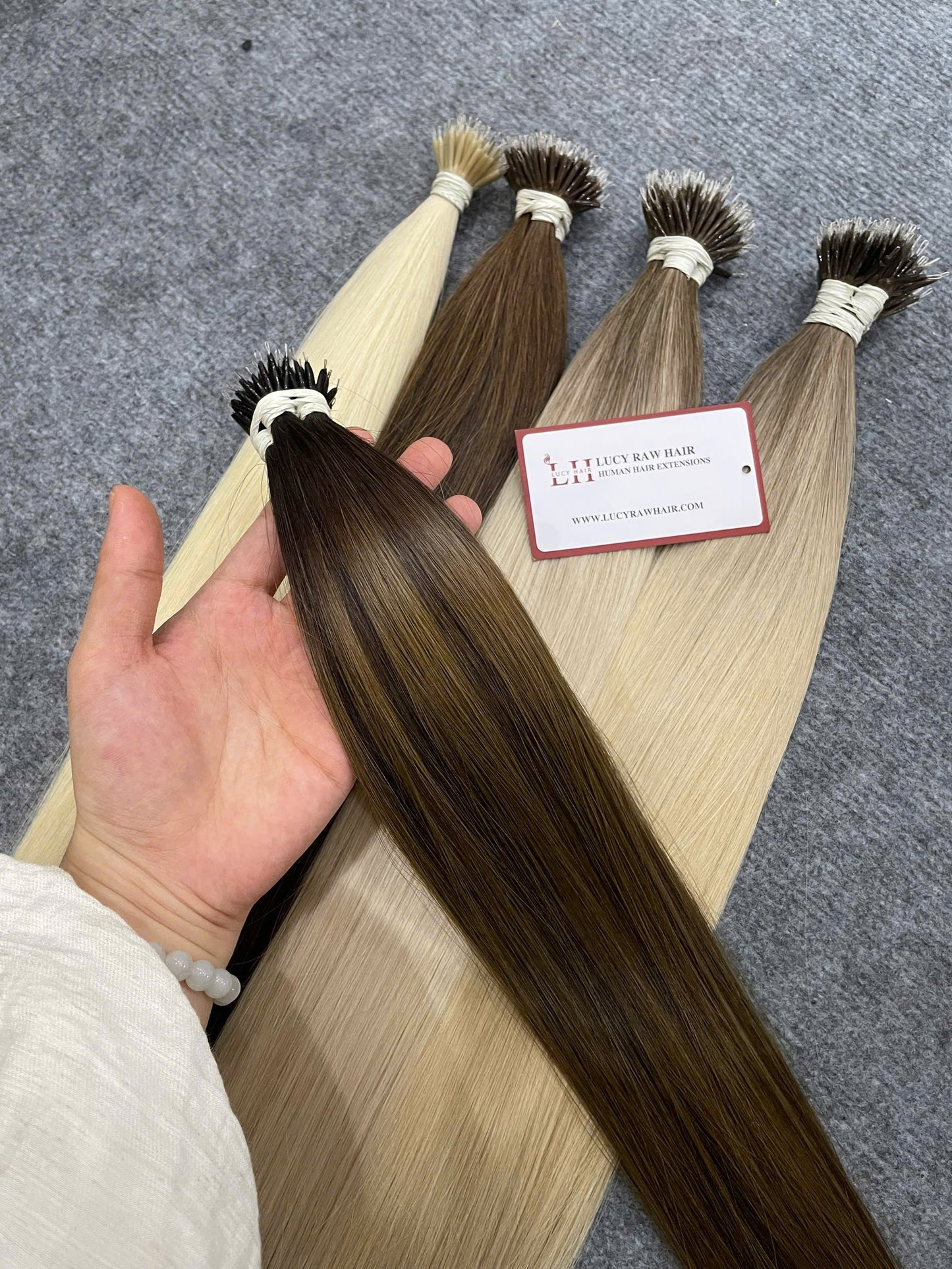 Nano Ring Hair Extensions #SM Color Very Hot Selling Raw Vietnamese Hair Super Grade