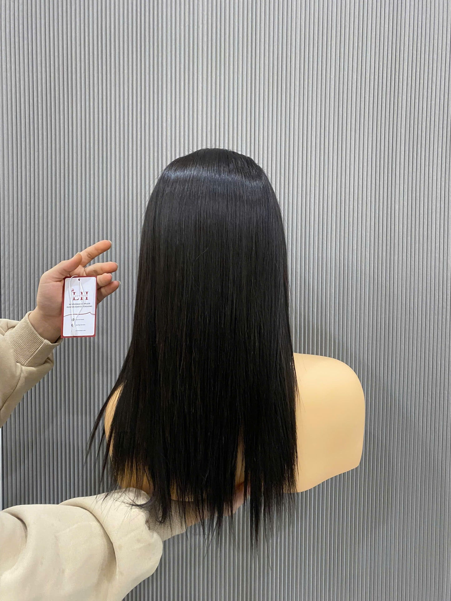 Bone Straight Wig Vietnamese Hair Top Quality 13×6 Lace Frontal 18 Inch Hair
