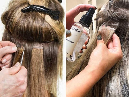 How to Remove Tape-In Hair Extensions at Home Without Damage: A Guide from Lucyraw Hair