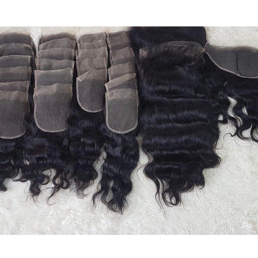 Lace Transparent Closure 4x4 Hair Straight Black Color 100% Vietnamese Human Hair