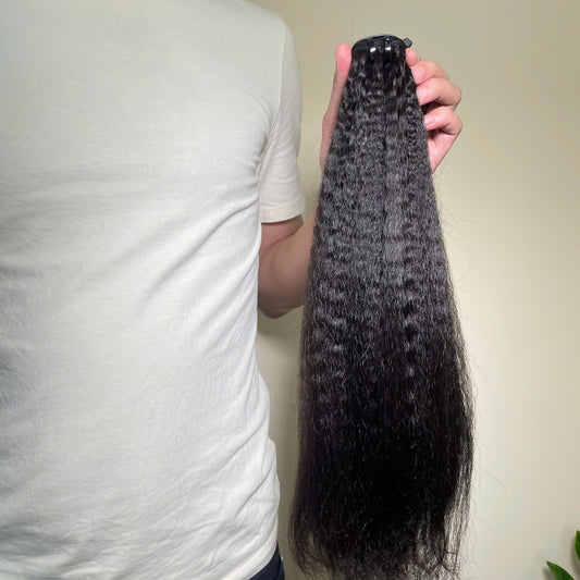 Kinky Straight Human Hair Bundles