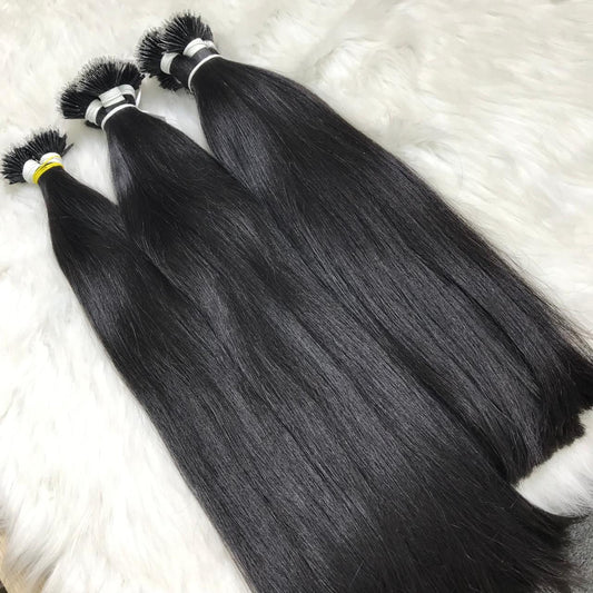 Nano Ring Hair Extensions Natural Texture 100% Human Hair Vietnam Amazing Quality