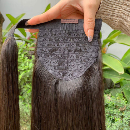 Ponytail Hair Extensions 100% Human Hair