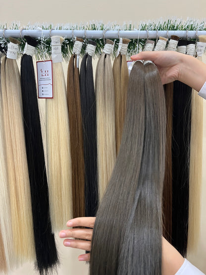 Wholesale Bulk Hair #3 Color Natural Straight Human Hair 100% Vietnamese Cuticle Aligned Hair Bulk