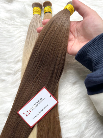 Bulk #5 Color Hot Texture Natural Straight 100% Vietnamese Virgin Hair Bulk