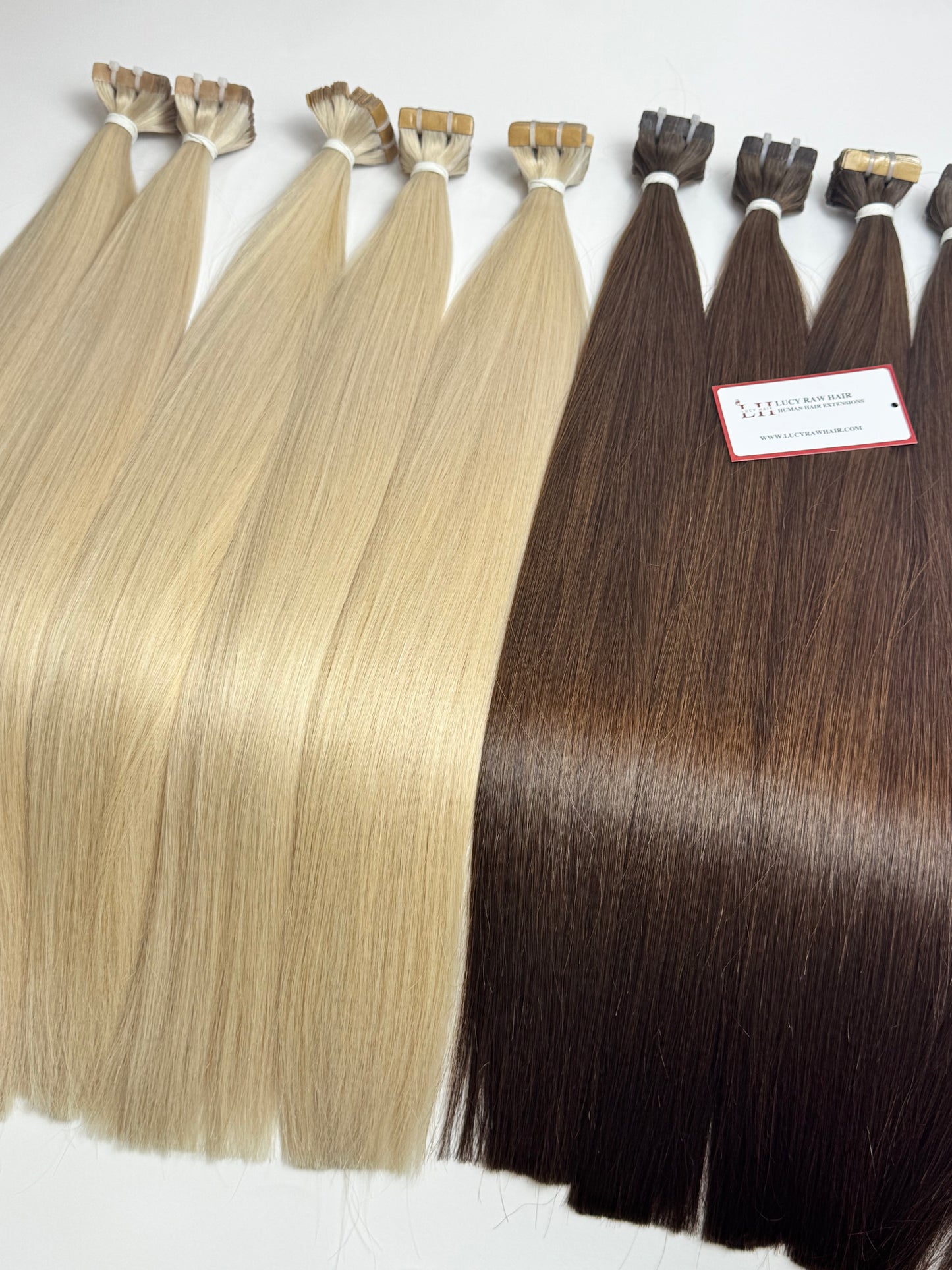 Regular Tape-In Hair Extensions Double Drawn Natural Straight Human Hair #60 Color 22 Inches 55 Cm Top Selling