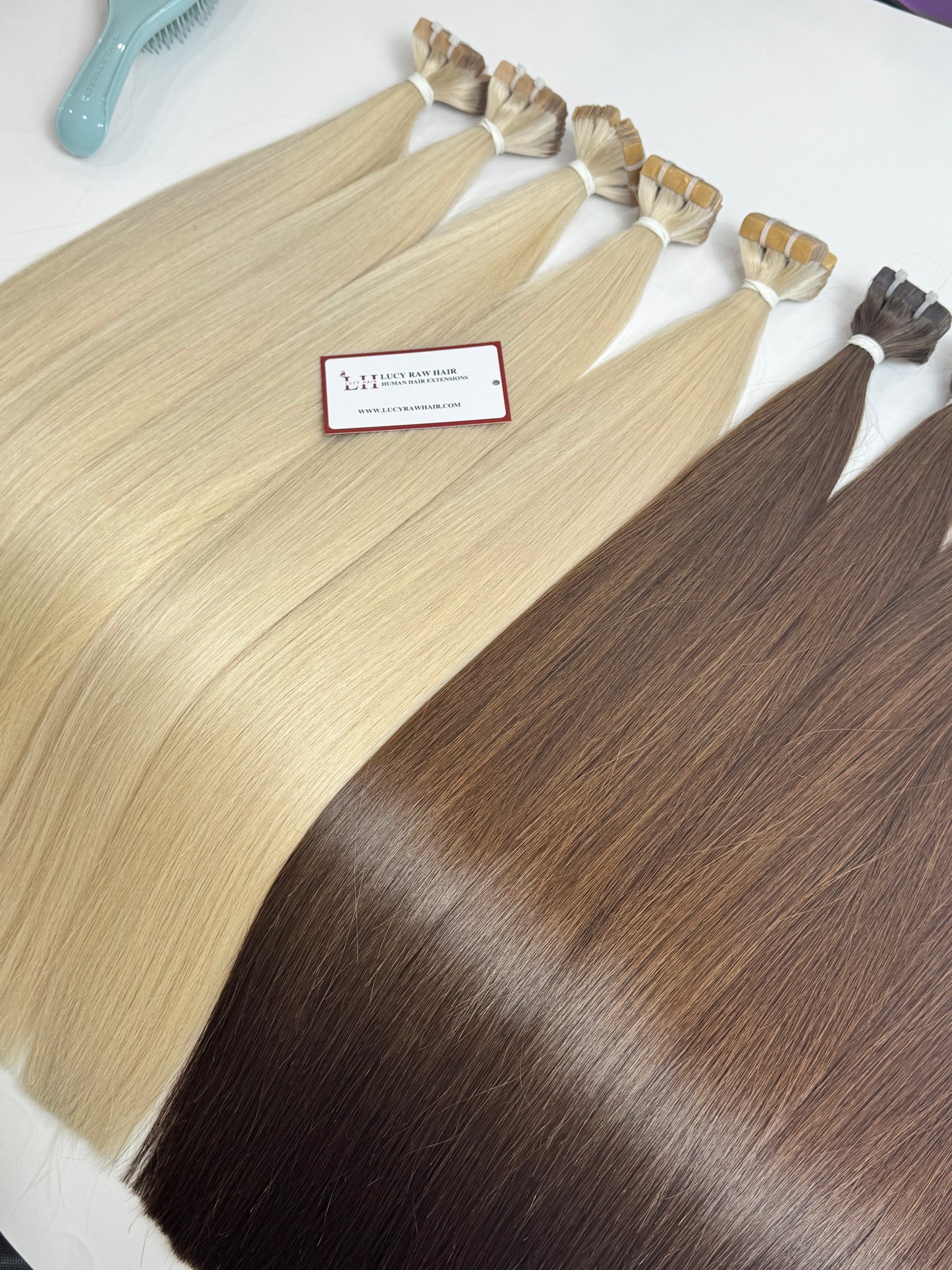 Regular Tape-In Hair Extensions Double Drawn Natural Straight Human Hair #60 Color 22 Inches 55 Cm Top Selling