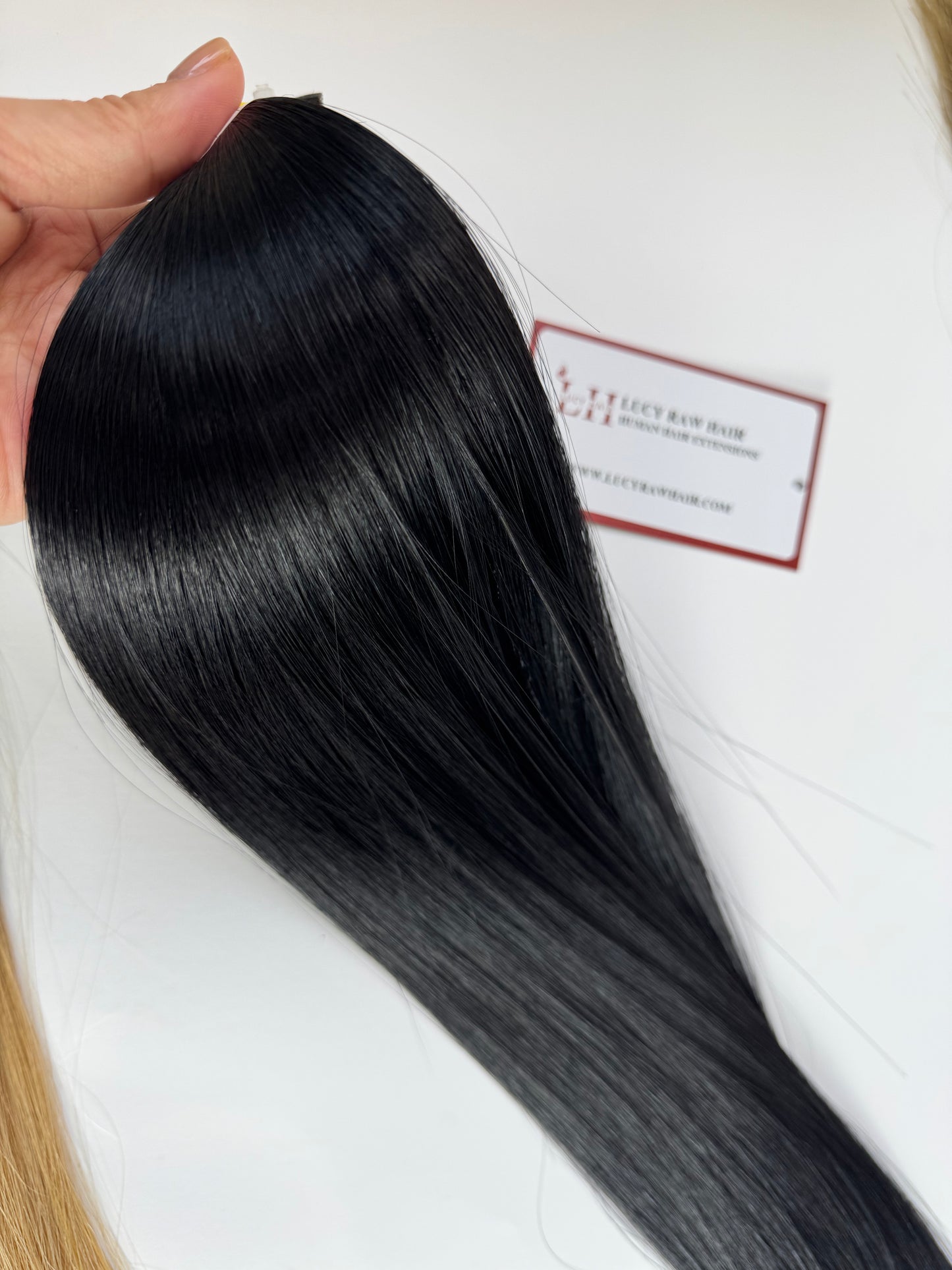 Regular Tape Extensions #1 Color Natural Straight Raw Vietnamese Double Drawn Human Hair High Quality