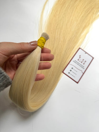 Wholesale Bulk Hair #613 Color Natural Straight Human Hair 100% Vietnamese Cuticle Aligned Hair Bulk