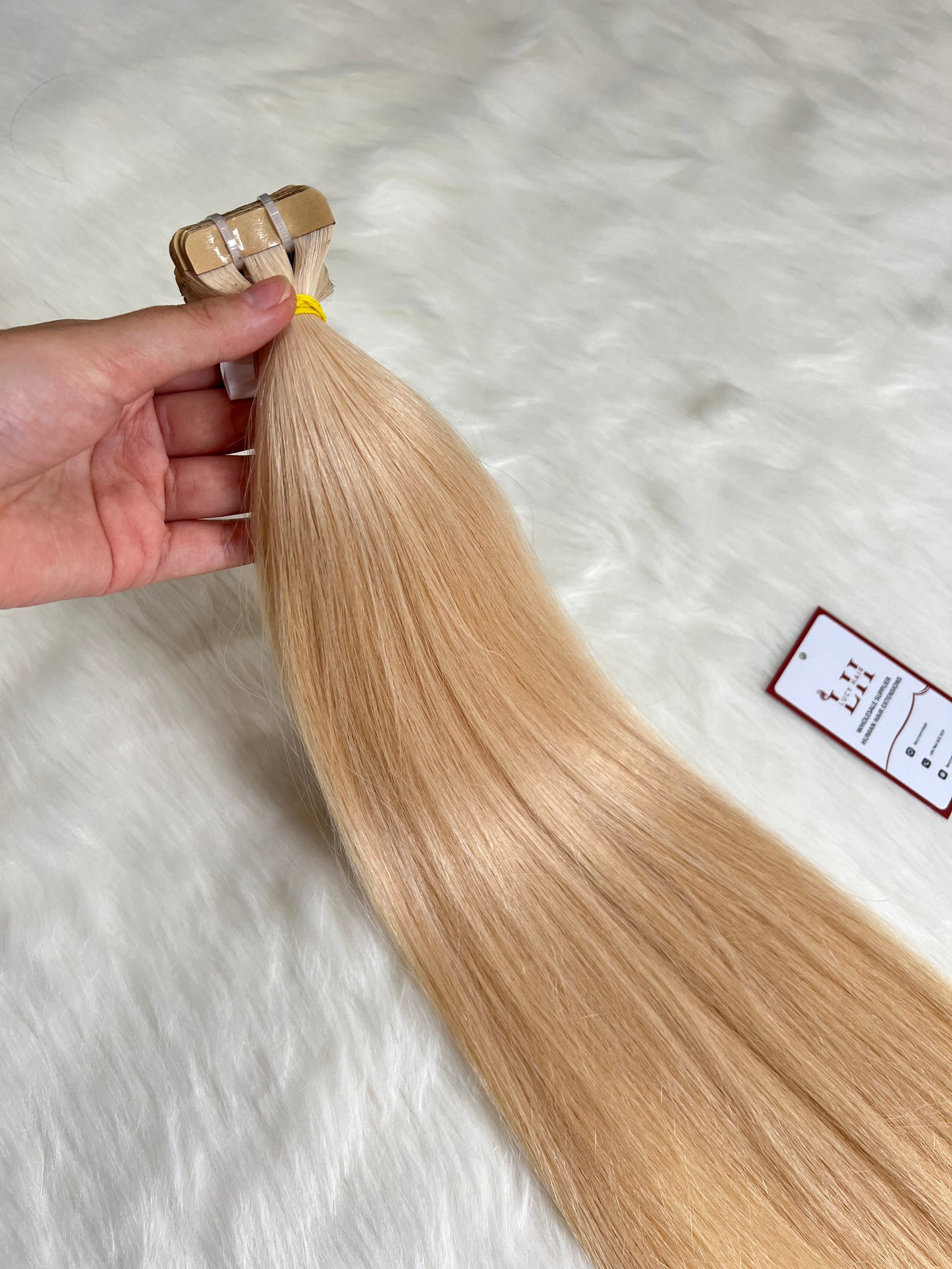 Vietnamese Human Hair Tape In Extensions #24 Color Natural Straight Hair Top Grade