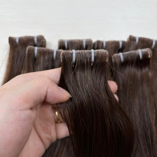 Invisible Tape In Hair Extensions 100% Vietnamese Human Hair Best Selling