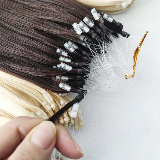 Micro Loop Ring Hair Extension 100% Human Hair Best-selling color