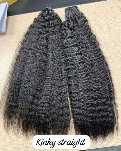 Kinky Straight Human Hair Bundles