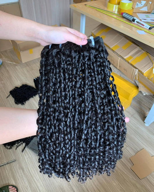 Pixie Curly Human Hair Bundles