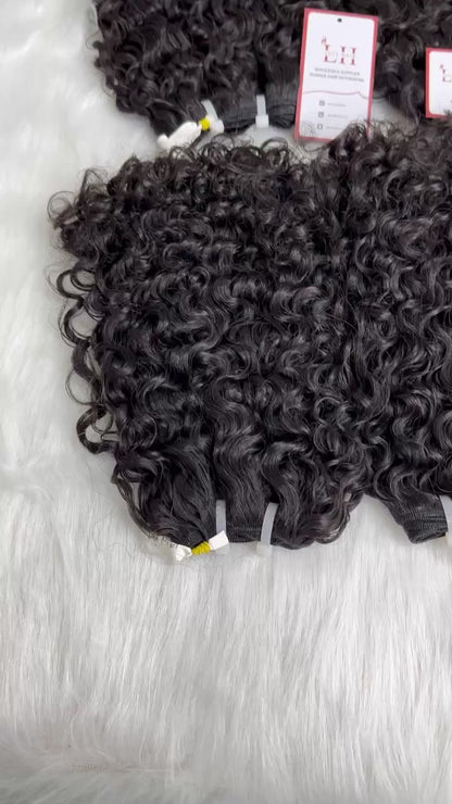 Burmese Curly Raw Hair Vietnam Best Selling