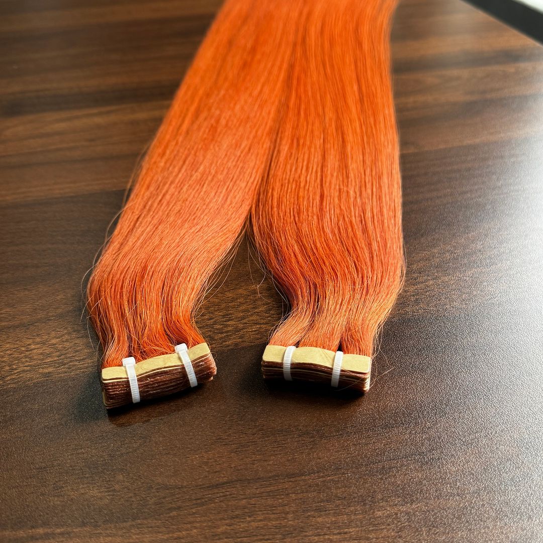 Tape In Extensions #Ginger color 100% Vietnamese Human Hair