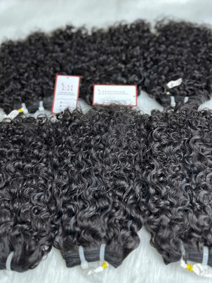 Burmese Curly Raw Hair Vietnam Best Selling