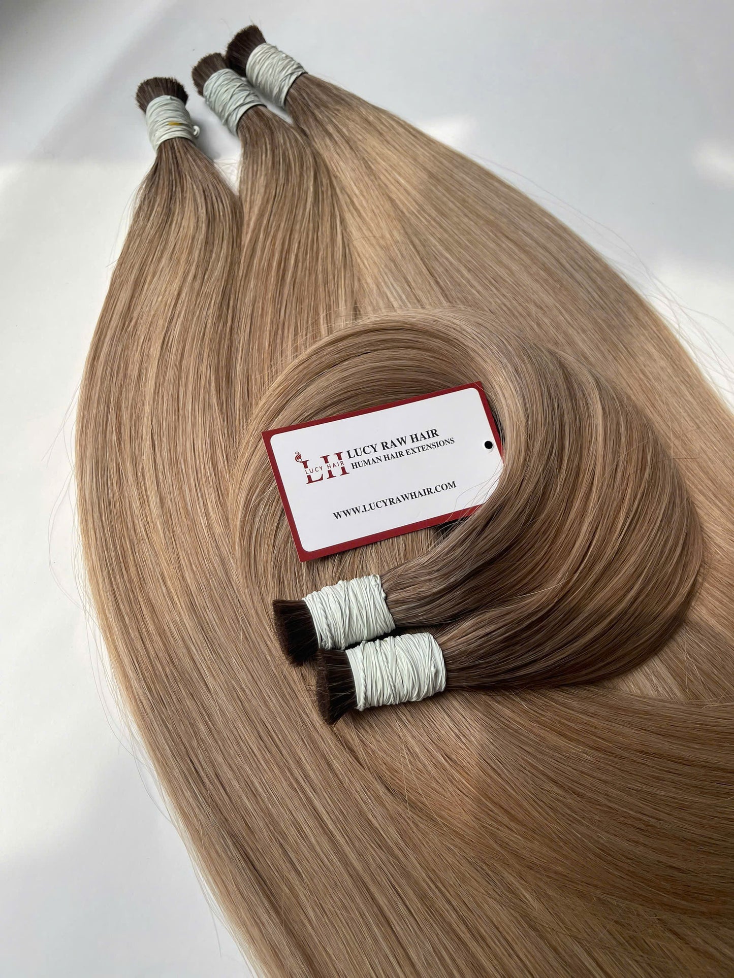 Natural Straight Bulk Hair Ombre #2 color mix #18/60 color Vietnamese Raw Virgin Human Hair Extensions Bulk