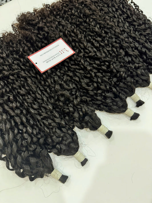 Raw Natural Deep Curly Bundles 100% Vietnamese Hair Wholesale Price