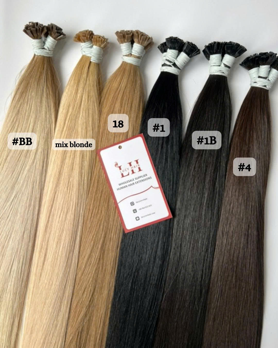 Flat Tip Hair Extensions With Keratin Natural Straight Human Hair Vietnamese Raw Hair Best Seller