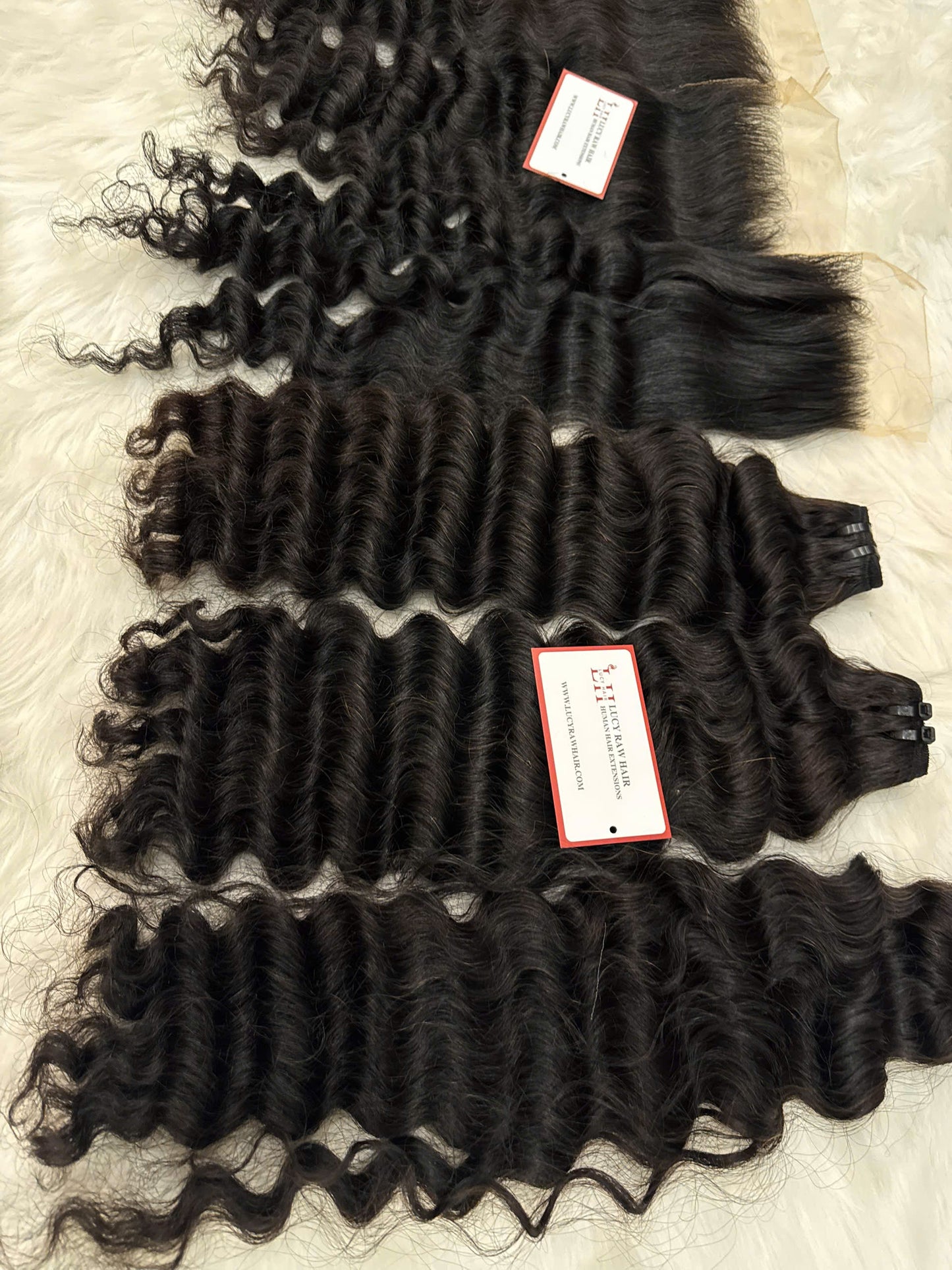 Vietnamese Raw Deep Wave Bundles With 4x4 HD Lace Closure Top Selling