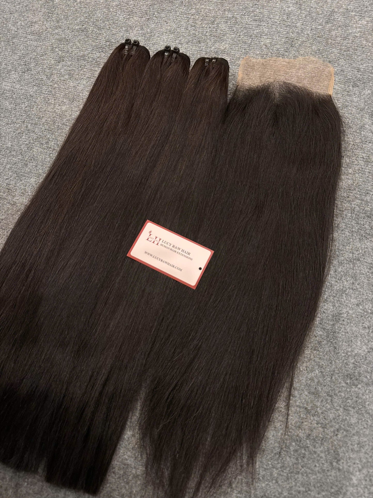 Natural Straight Natural Color Premium Quality With 4x4 HD Lace Closure
