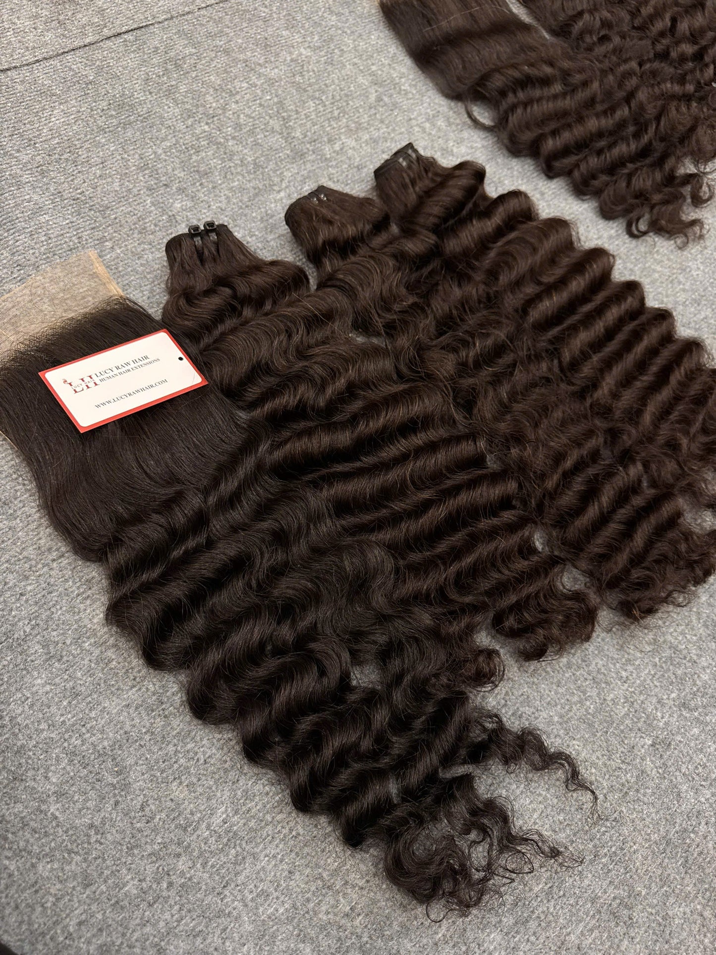 Vietnamese Raw Deep Wave Bundles With 4x4 HD Lace Closure Top Selling