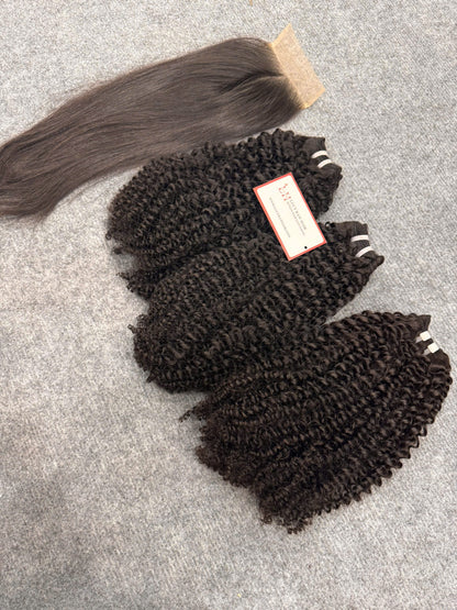 Curly Hair Bundles Premium Quality Raw Hair Vietnam