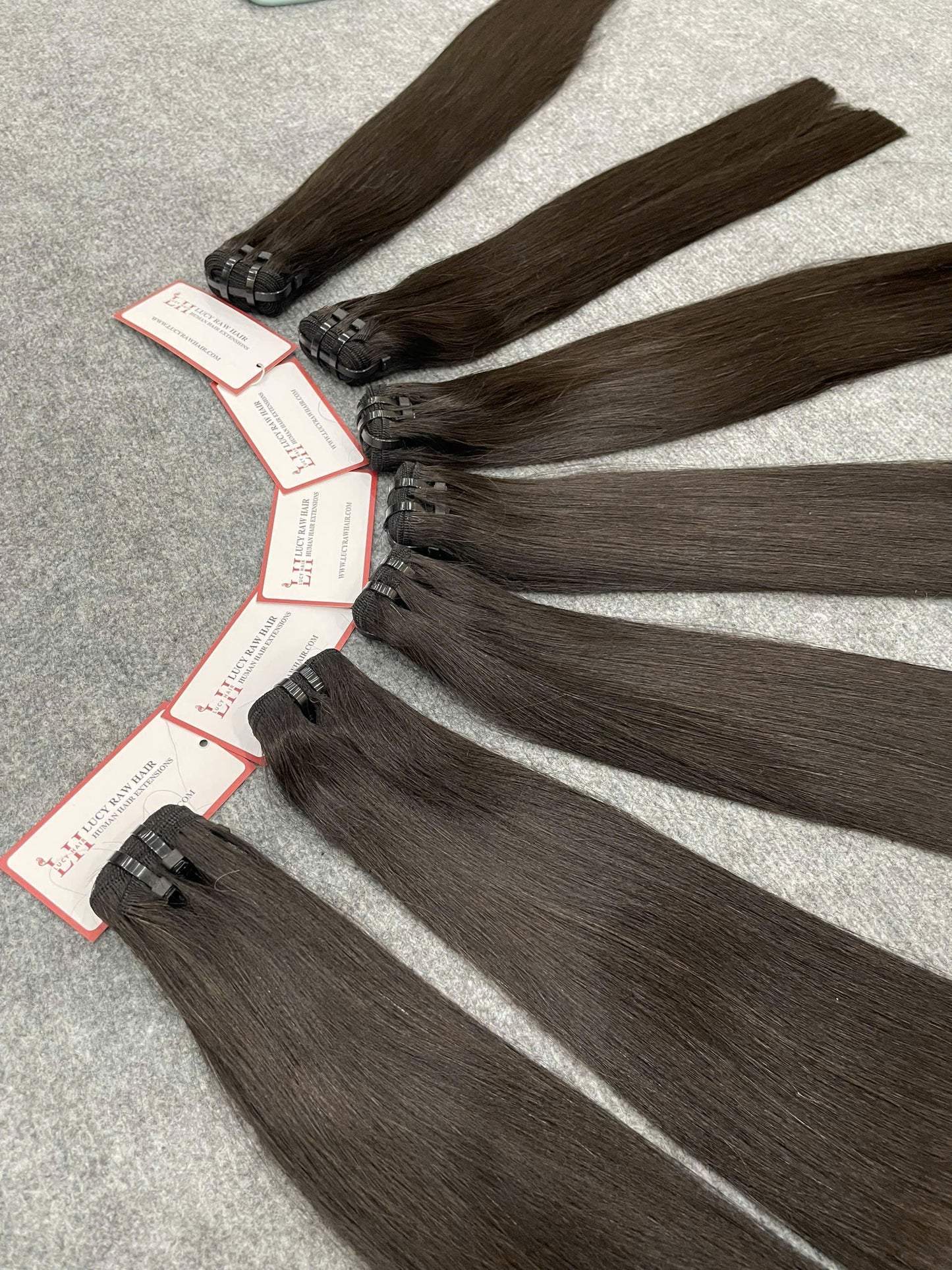 Straight Human Hair Machine Weft #1B Color Vietnamese Raw Virgin Hair Super Quality
