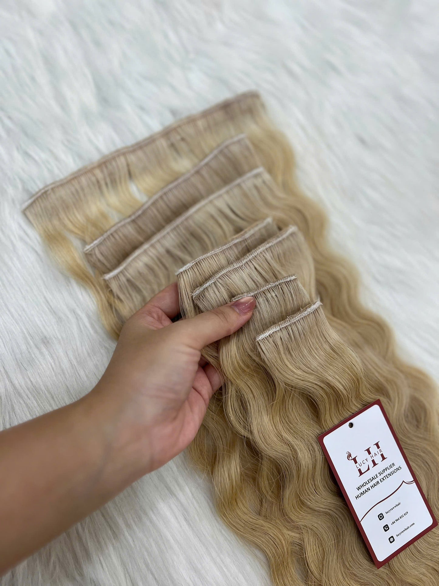 Real Human Hair Clips In Extensions Natural Straight Raw Hair High Quality