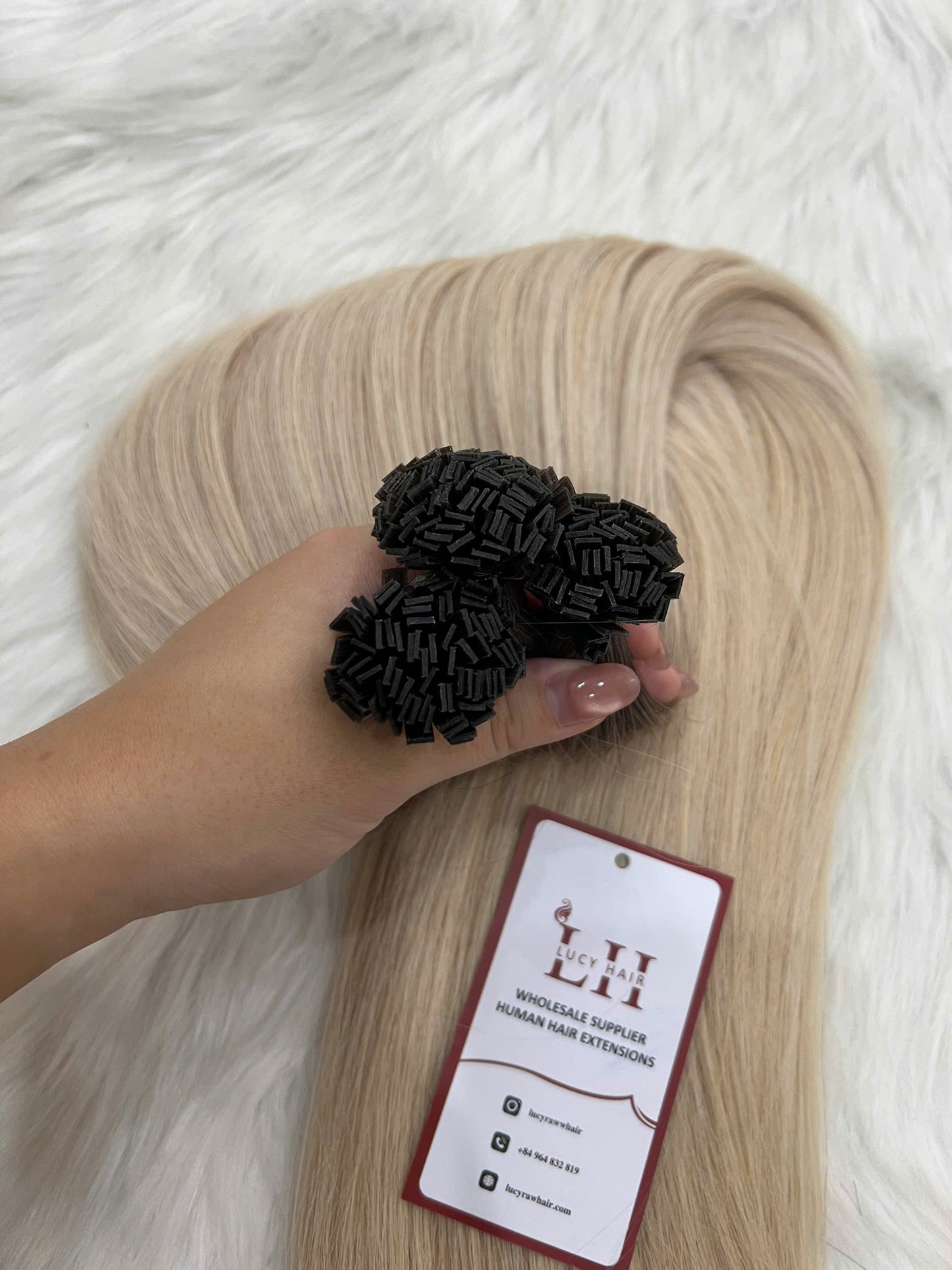 Flat Tip Virgin Hair Extensions Good Quality Super Standard #Ombre Color Natural Straight Human Hair