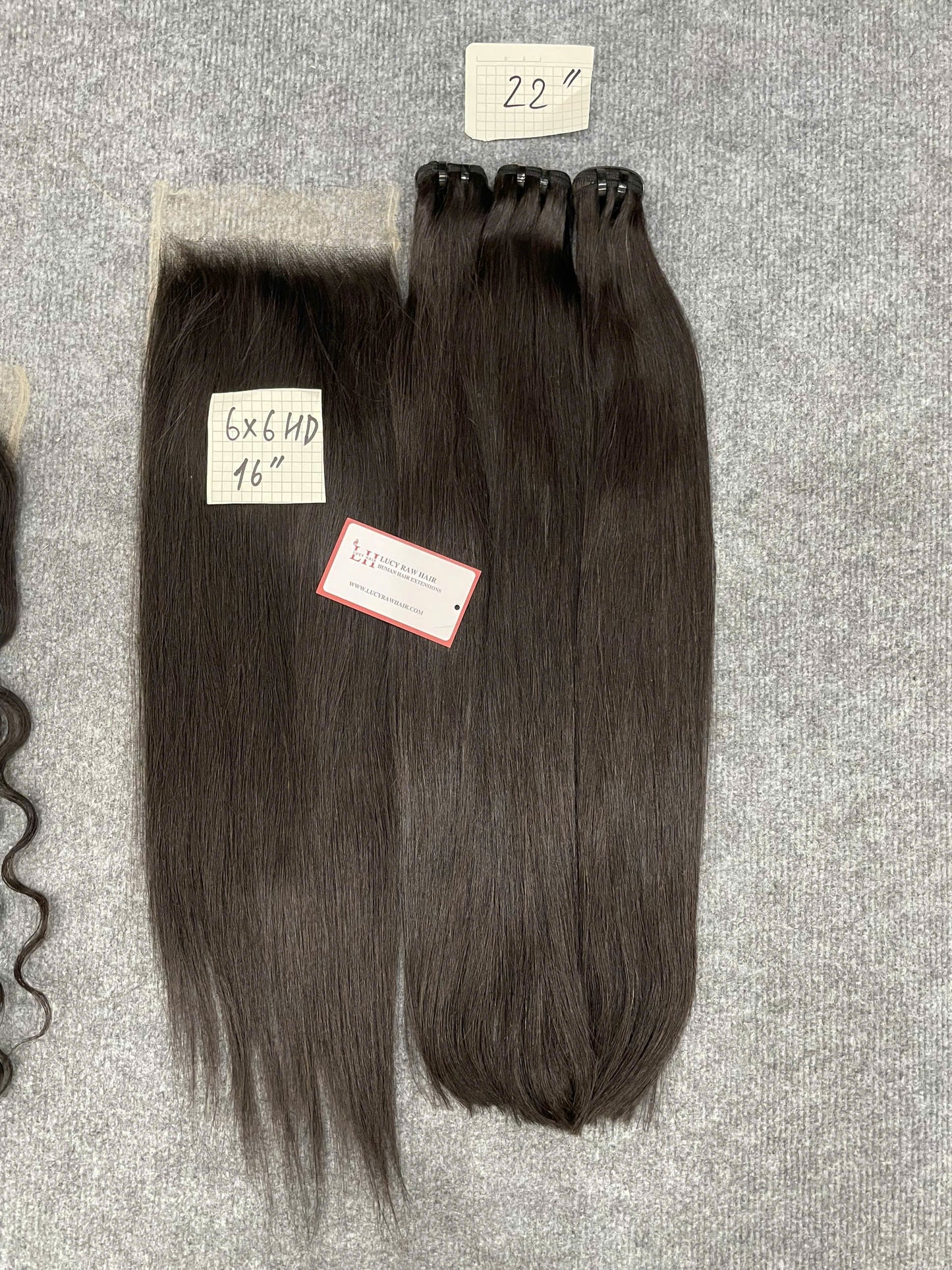 6X6 HD Lace Closure Natural Straight Hair 100% Vietnamese Human Hair