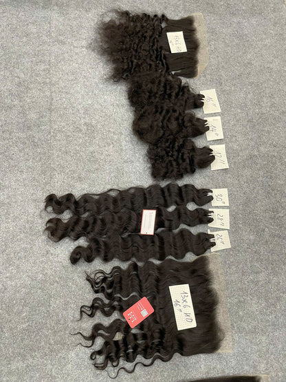 13x6 HD Frontal Free Part Wavy Hair Vietnamese Human Hair Super Hot