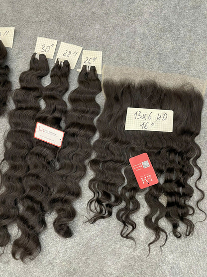 13x6 HD Frontal Free Part Wavy Hair Vietnamese Human Hair Super Hot