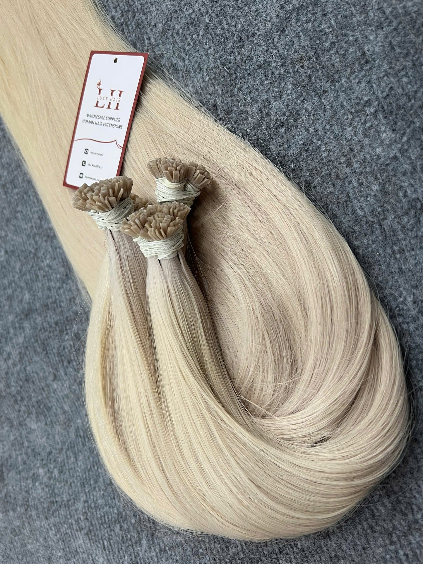 Flat Keratin Hair Extensions #12 Color 100% Vietnamese Human Hair