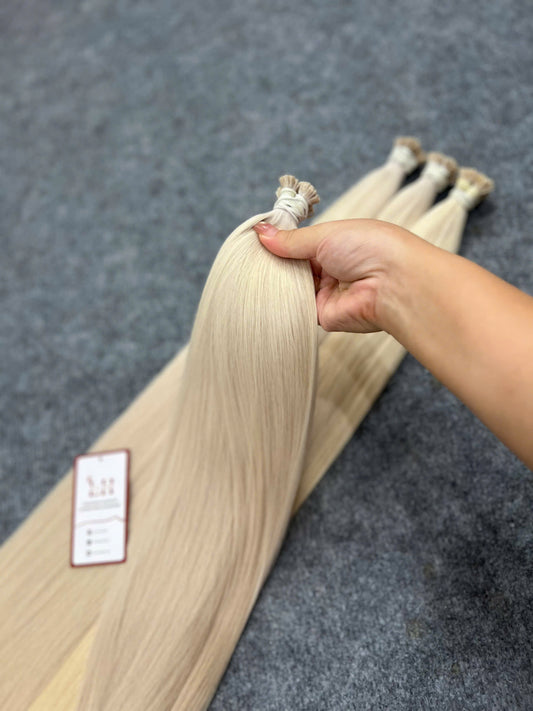 Flat Keratin Hair Extensions #12 Color 100% Vietnamese Human Hair