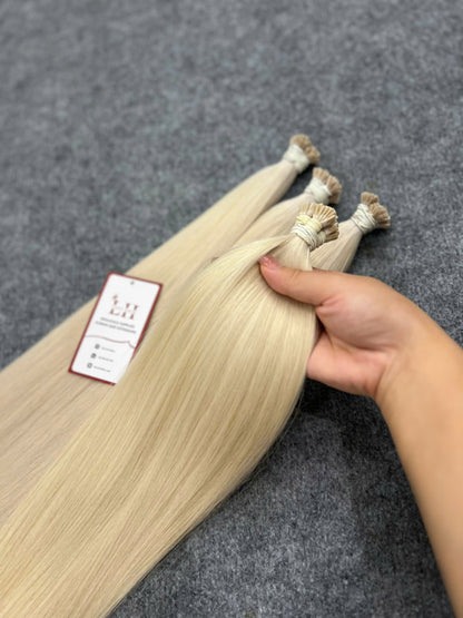 Flat Keratin Hair Extensions #12 Color 100% Vietnamese Human Hair