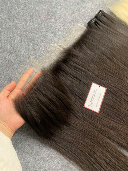 5×5 Straight Lace Closure Natural Straight Vietnamese Raw Hair Best Seller