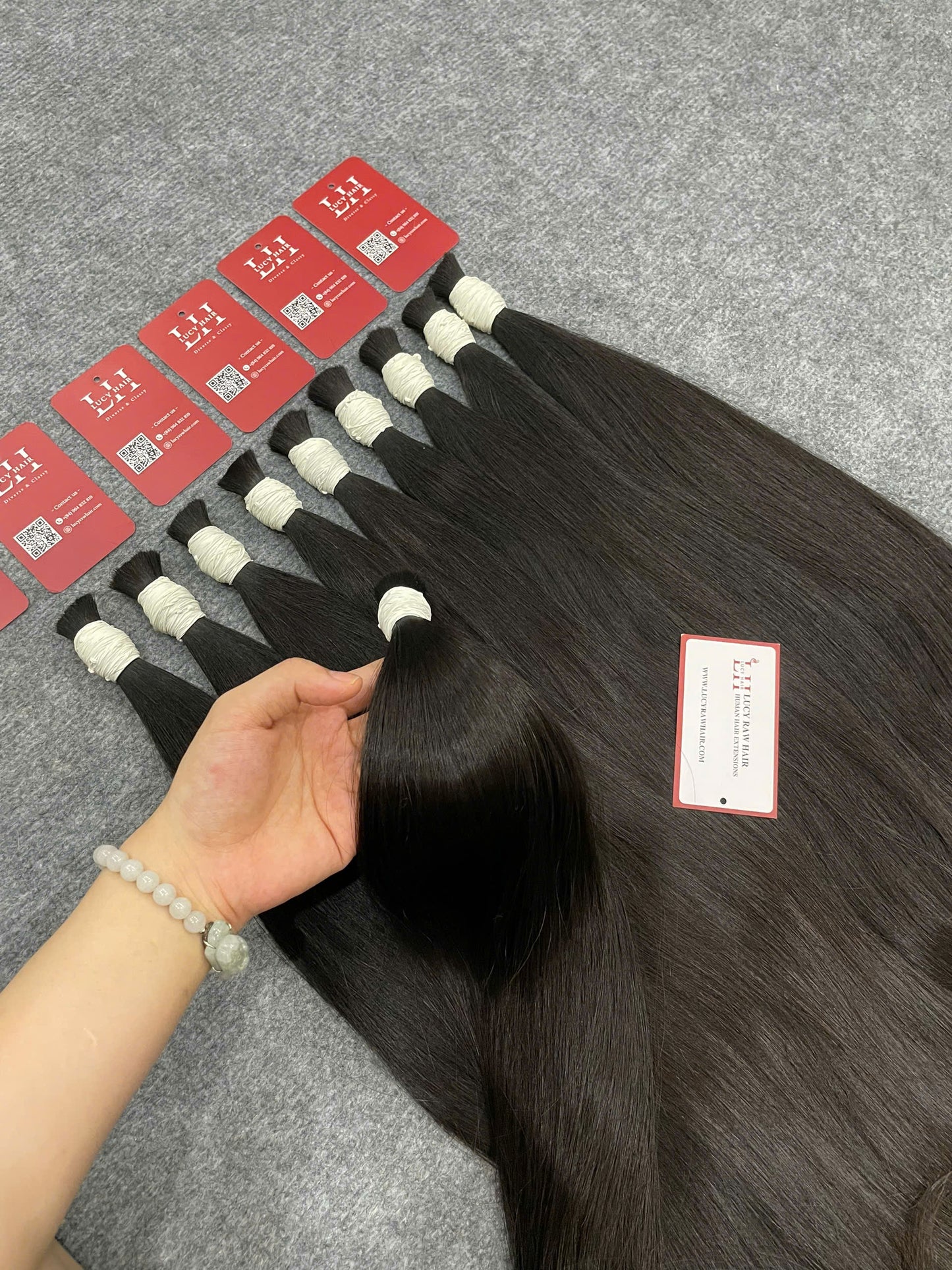 Premium Single Donor Hair Natural Color Double Standard Virgin Human Hair Vietnam