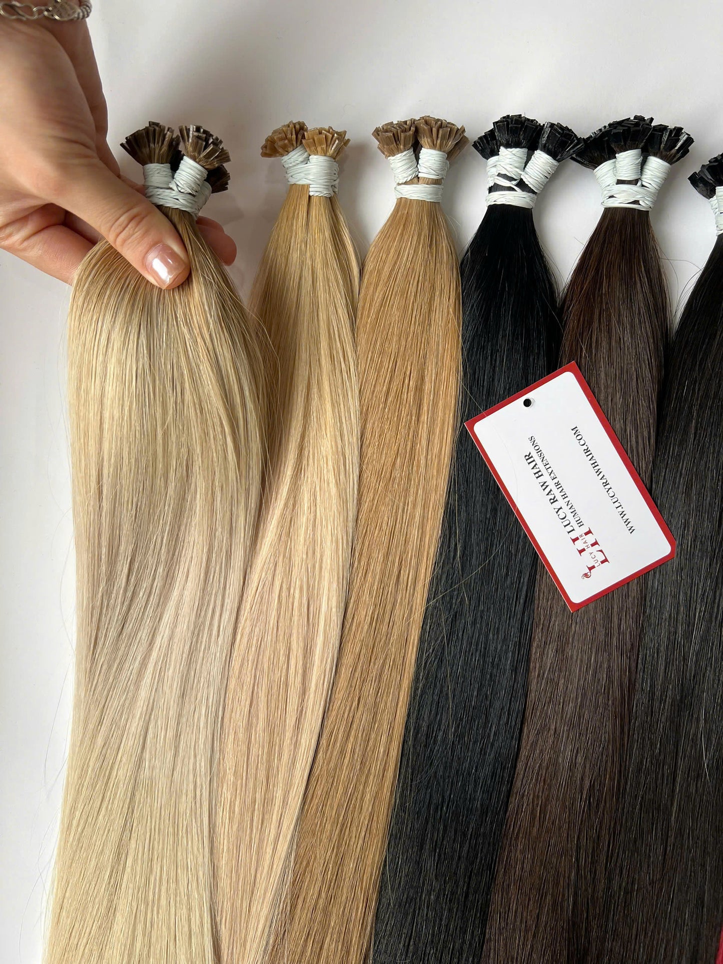 Flat Tip Hair Extensions With Keratin Natural Straight Human Hair Vietnamese Raw Hair Best Seller
