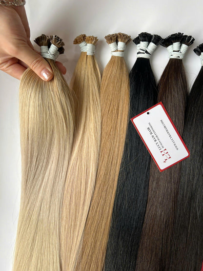Flat Tip Hair Extensions With Keratin Natural Straight Human Hair Vietnamese Raw Hair Best Seller